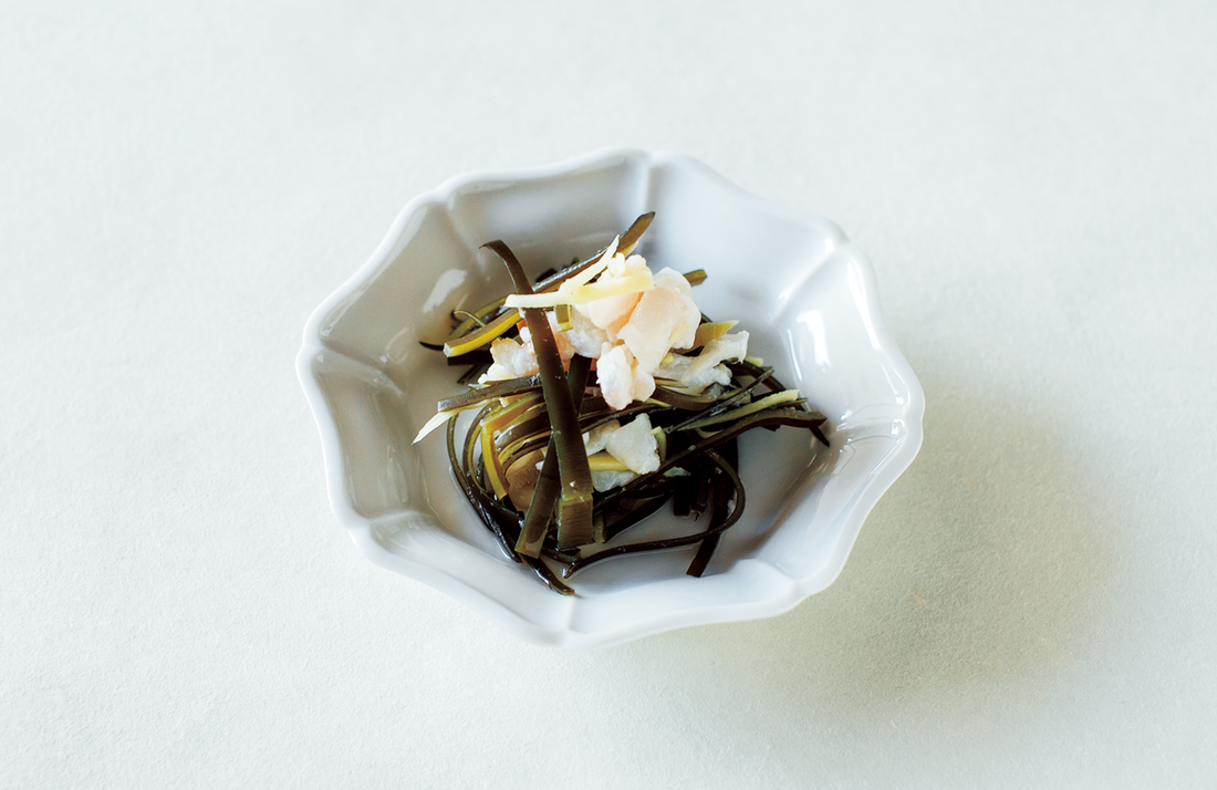 鯛と昆布の酢の物